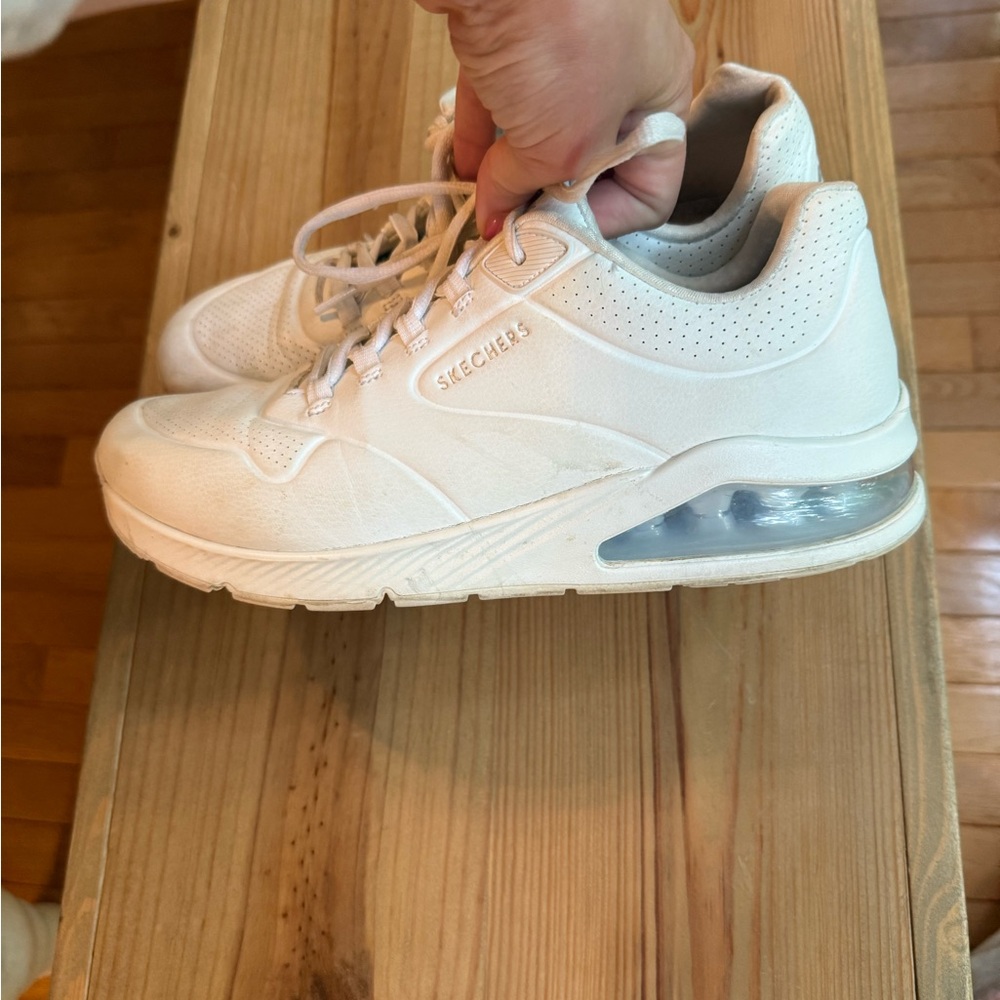 Skechers white Athletic Shoes